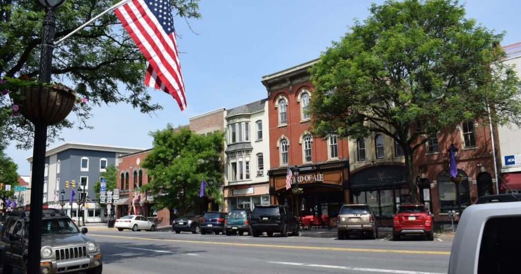 Downtown commercial buildings in the Poconos – commercial real estate Poconos
